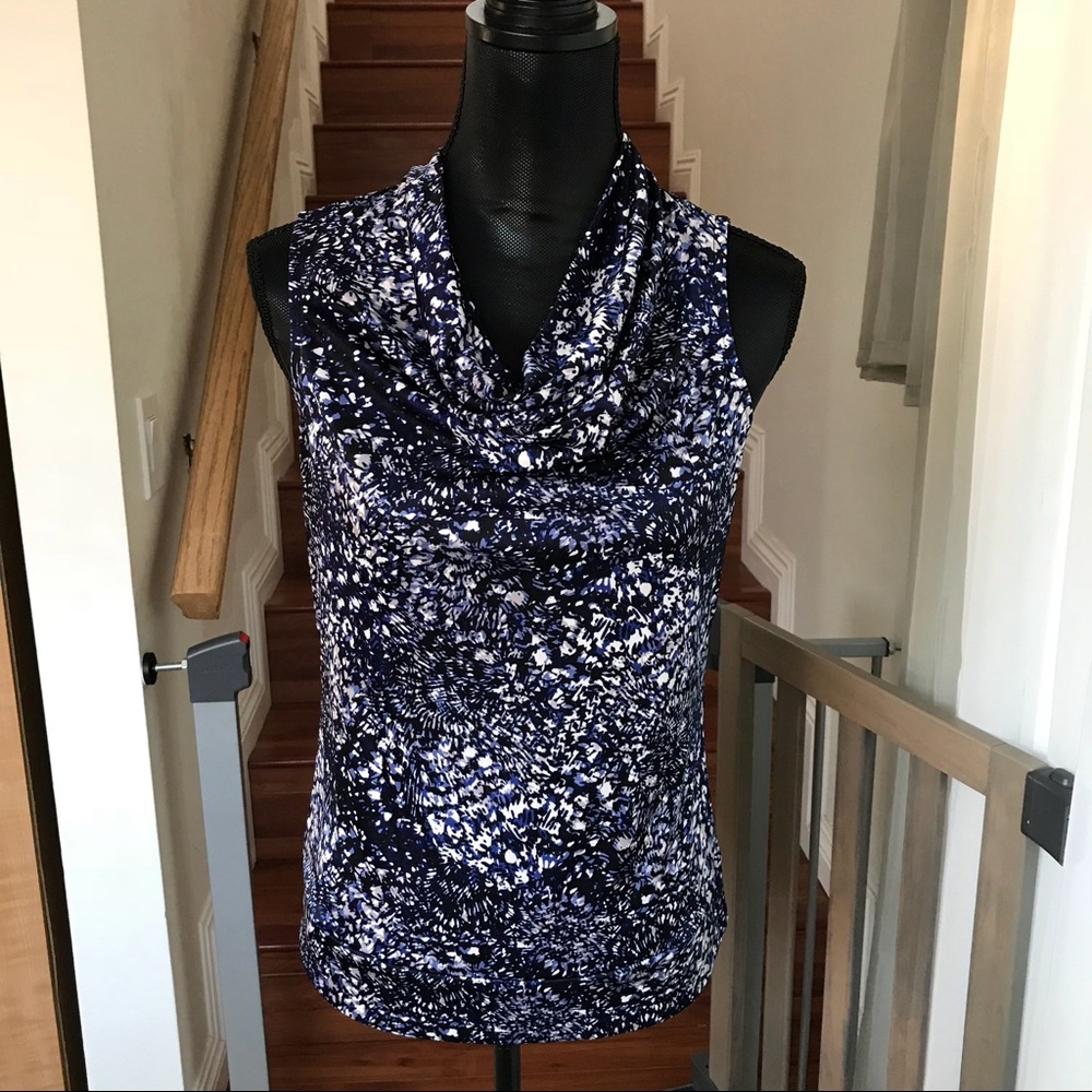 ALFANI cowl neck sleeveless top